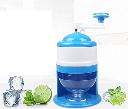 Manual Ice Crusher Hand Operated Ice Shaver Machine Candy Snow Cone Slush Maker Manual Crank Crushed Ice For Frozen Drinks Cocktails, Slushies, Smoothies And Iced Coffees